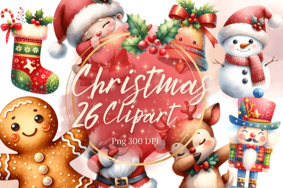 26 Watercolor Christmas Clipart: A Designer’s Review for Seasonal Branding