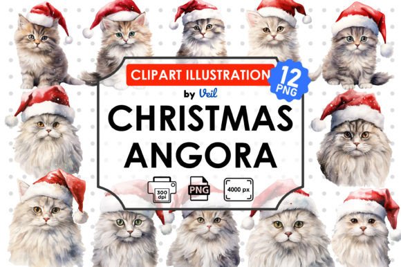 Christmas Angora Clipart Bundle: A Seller’s Review of Festive Illustrations