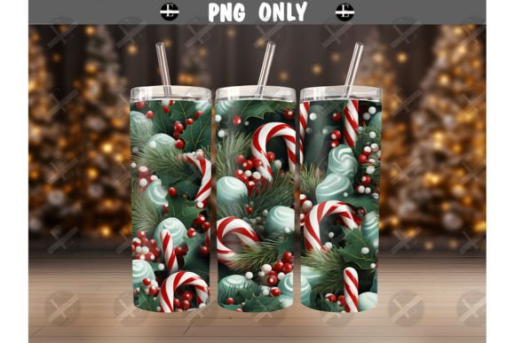 Christmas Candy Canes Tumbler Wraps PNG: A Designer's Review