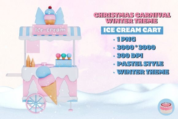 Christmas Carnival Winter - Ice Cream Illustrations Review