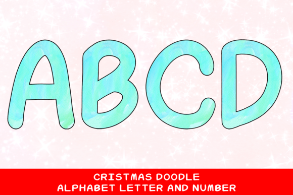 Christmas Doodle Alphabet Letter 43 Illustrations Review