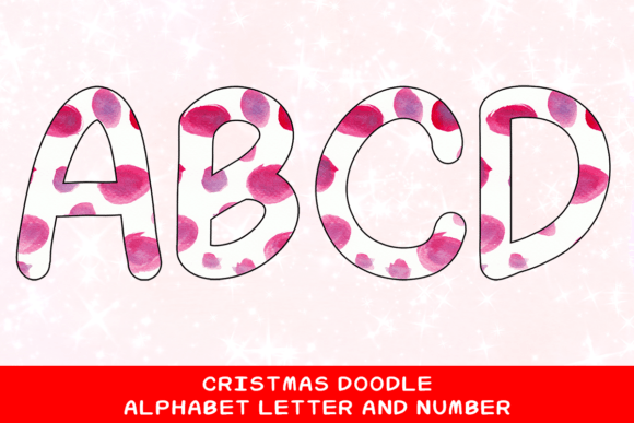 Christmas Doodle Alphabet Letter 67 Review for Illustrations