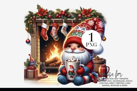 Christmas Gnome Drinking Clipart Review