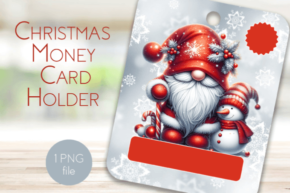 Christmas Gnome Printable Money Card Hol