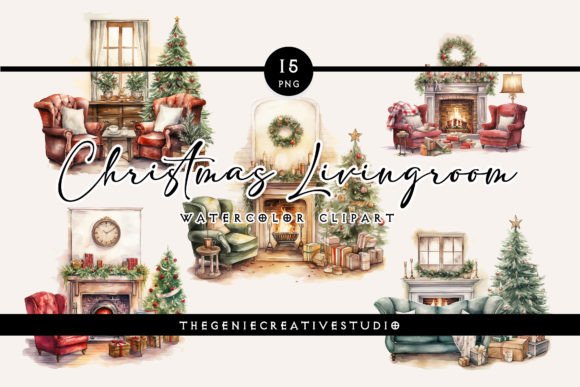 Christmas Living Room PNG Clipartâ: A Practical Review for Illustrations Sellers