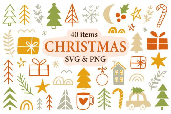Christmas SVG PNG Doodle Illustrations Review
