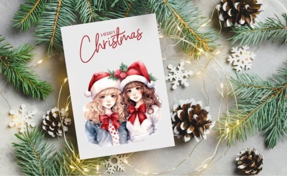 Joyful Holiday Festive Christmas Clipart for Illustrations