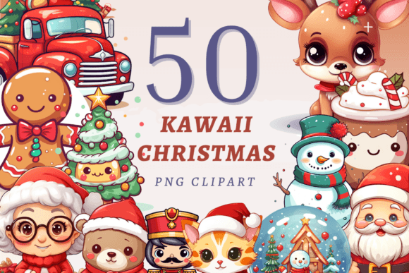 Kawaii Christmas PNG Bundle: A Seller’s Review of Festive Illustrations