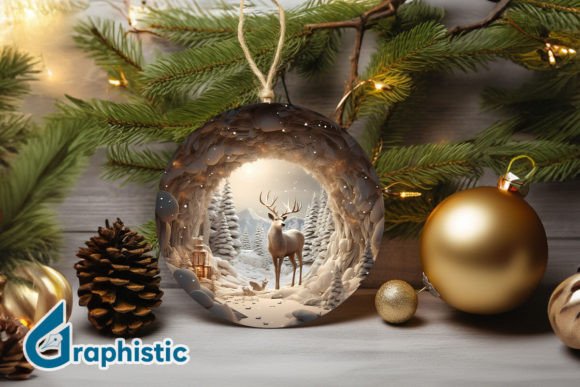Reindeer Christmas Ornament PNG 18 Review